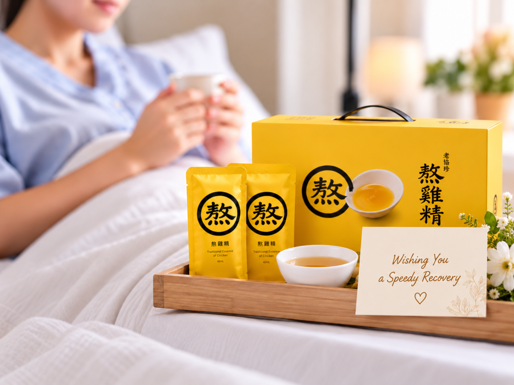 Get well soon wellness gift in Singapore with chicken essence and recovery care items