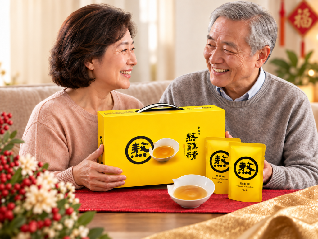 Wellness gift for parents in Singapore featuring Hao Yi Kang chicken essence